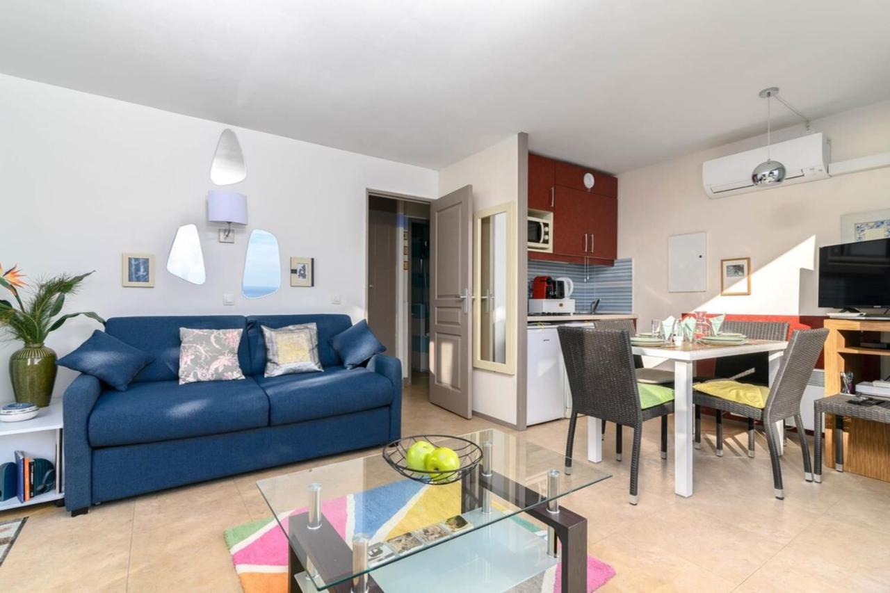 Air-Conditioned Apartment With Sea View Furnished Terrace & Parking Cap-d'Ail Kültér fotó