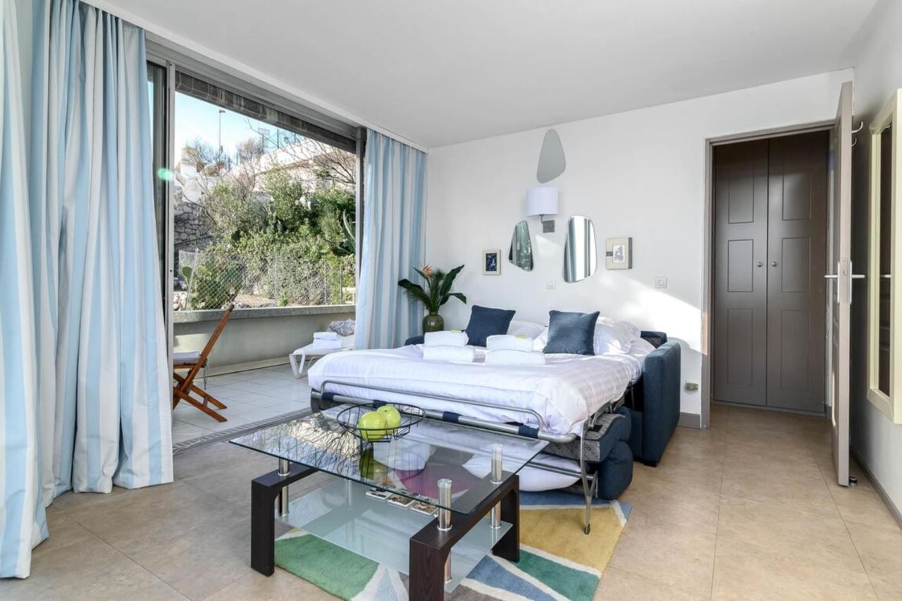 Air-Conditioned Apartment With Sea View Furnished Terrace & Parking Cap-d'Ail Kültér fotó